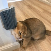 Cat Self-Grooming Brush – Wall-Mounted Corner Groomer & Massager for Cats